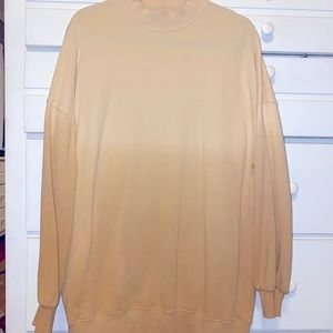 Tie dye orange crew neck